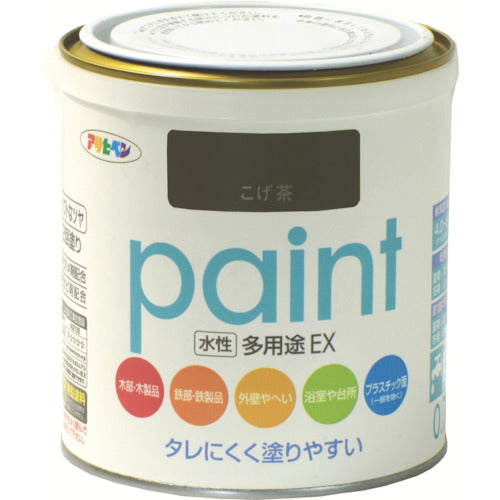 Asahipen Water-based Multi-Purpose EX 0.7L Dark Brown 459398 1 can