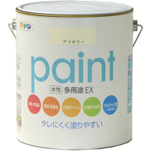 アサヒペン　水性多用途ＥＸ１．６Ｌ　アイボリー　459640　1 缶