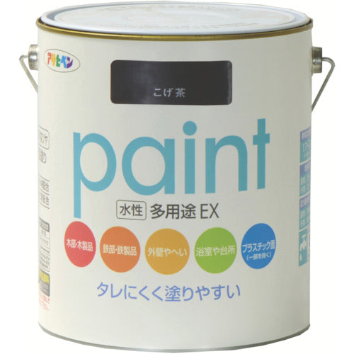 Asahipen Water-Based Multi-Purpose EX 1.6L Dark Brown 459695 1 Can