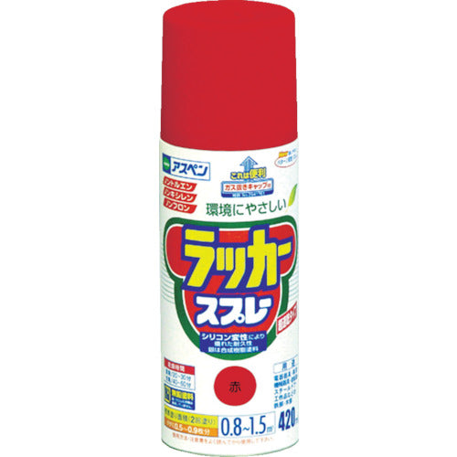 Asahipen Aspen Lacquer Spray 420ml Red 568519 1 bottle