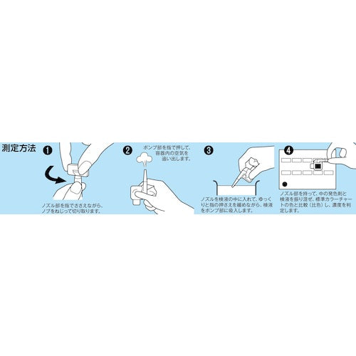 ＳＩＢＡＴＡ　簡易水質検査キット　シンプルパック　亜硝酸　４８入　080520-308　1 箱