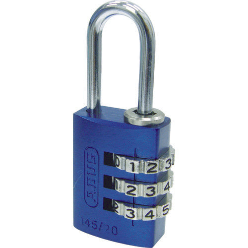 ＡＢＵＳ　ナンバー可変式南京錠　１４５−２０　ブルー　145-20 BL　1 個