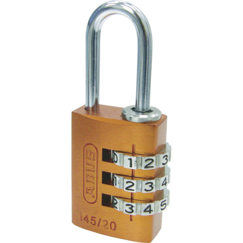 ＡＢＵＳ　ナンバー可変式南京錠　１４５−２０　オレンジ　145-20-OR　1 個