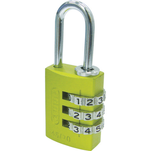 ＡＢＵＳ　ナンバー可変式南京錠　１４５−２０　イエロー　145-20-YE　1 個