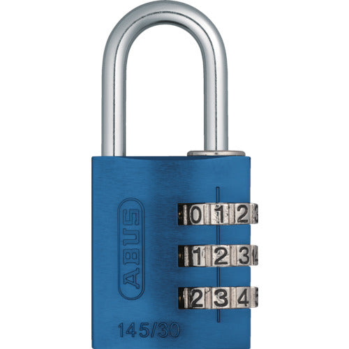 ＡＢＵＳ　ナンバー可変式南京錠　１４５−３０　ブルー　145-30-BL　1 個