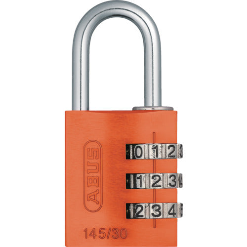 ＡＢＵＳ　ナンバー可変式南京錠　１４５−３０　オレンジ　145-30-OR　1 個