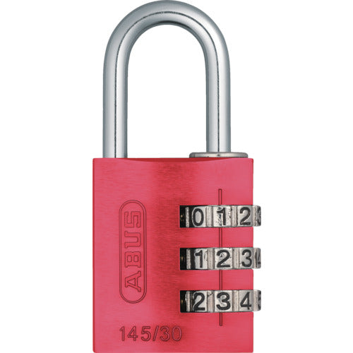 ＡＢＵＳ　ナンバー可変式南京錠　１４５−３０　レッド　145-30-RE　1 個