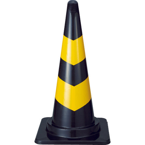 ＴＲＵＳＣＯ　トラコーン　幅３８０ｍｍＸ高さ７００ｍｍ　ブラック／イエロー　TCC-YB　1 本