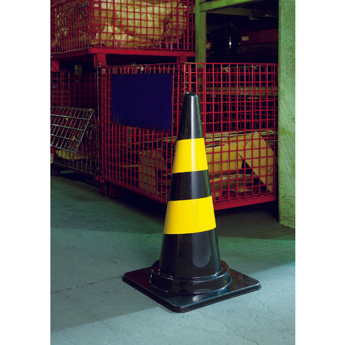 ＴＲＵＳＣＯ　トラコーン　幅３８０ｍｍＸ高さ７００ｍｍ　ブラック／イエロー　TCC-YB　1 本