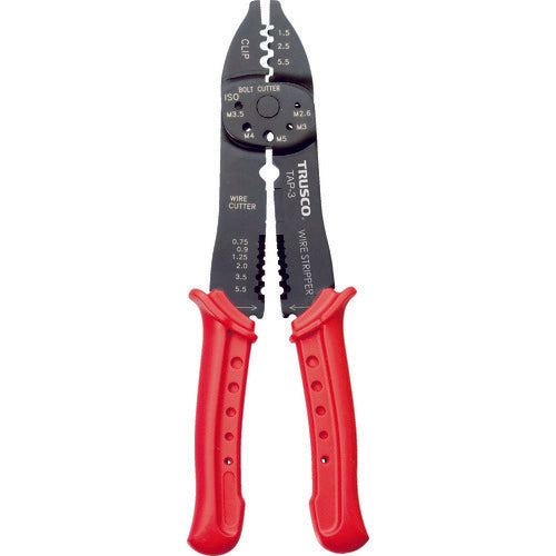 TRUSCO Crimping pliers for bare terminals/P. B type sleeve TAP-3 1 piece