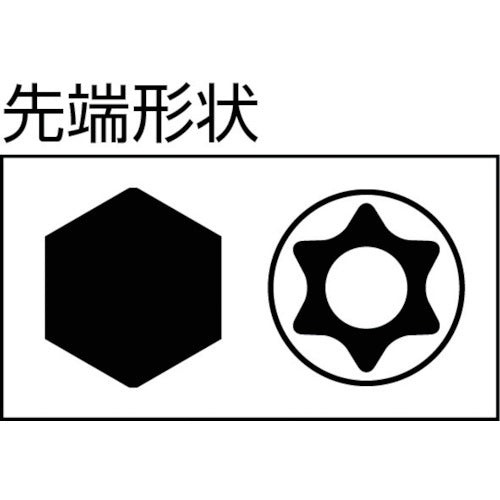 TRUSCO Hex Lobe Wrench T9H (Flag Wrench) TTW-T9H 1 Piece