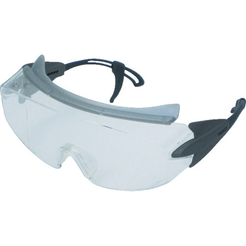 TRUSCO Single-lens Safety Glasses Clear TVF-90TM 1 pc