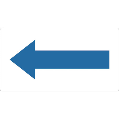 TRUSCO Piping Sticker Direction Display Blue Small 5 pieces TPS-H2.5PB-S 1 set