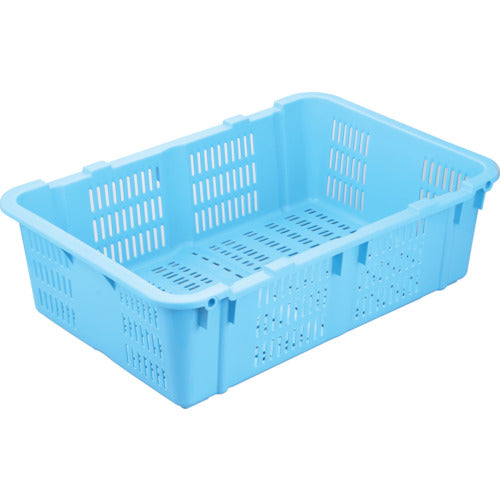 リス　メッシュコンテナ　１２９６６２　プラスケットＮｏ．４８０本体４０Ｌブルー金具なし　青　NO-480　1 個
