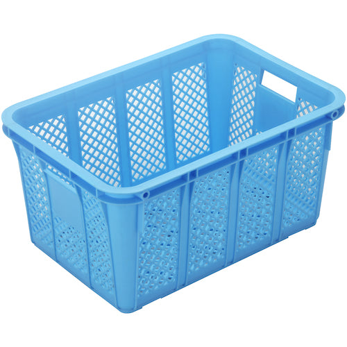 リス　メッシュコンテナ　１３０４４６　プラスケットＮｏ．５５０本体４４Ｌブルー金具なし　青　NO-550　1 個