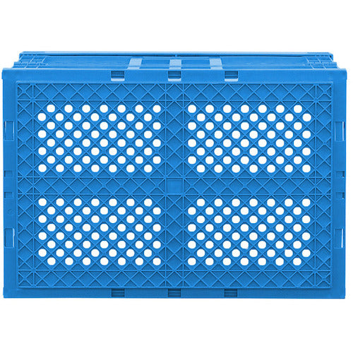 サンコー　折りたたみコンテナー　５５０５３０　オリコン４０Ａ（２）青底面突起無　SKO-40A2-BL　1 個