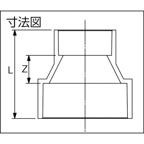 トーエー　ＤＶ継手　インクリーザー　１００Ｘ５０　DVIN100-50　1 個