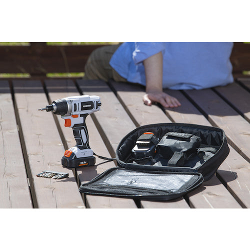 IRIS 100940 Rechargeable impact driver with soft case and 2 battery set JID80-C 1 unit