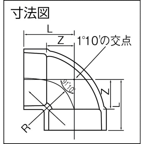 クボタケミックス　ＶＵ継手　エルボ　ＶＵ−ＤＬ　１００　VUDL100　1 個