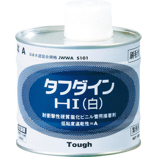 クボタケミックス　塩ビ用接着剤　タフダインＨＩ白　５００Ｇ　WHITE500G　1 缶