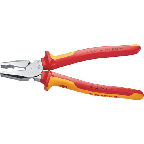 KNIPEX 1000 V절연 강력형 펜치 225 mm 0206-225 1 丁