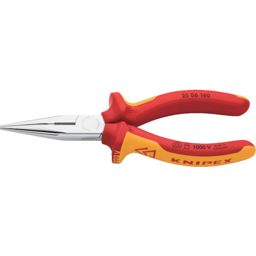 ＫＮＩＰＥＸ　絶縁１０００Ｖラジオペンチ　１６０ｍｍ　2506-160　1 丁