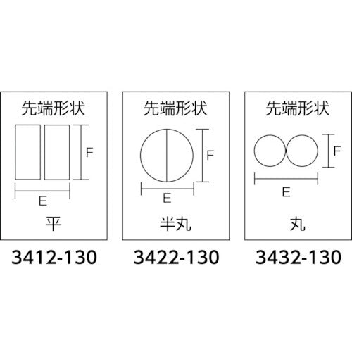 KNIPEX 정밀용 플라이어 평 130mm 3412-130 1 쵸