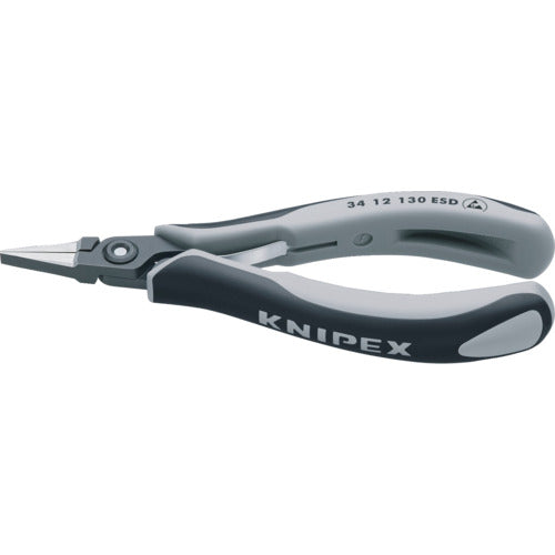 KNIPEX ESD precision pliers, flat, 135mm, 3412-130ESD, 1 piece