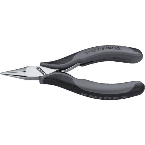 KNIPEX ESD precision pliers half round 115mm 3522-115ESD 1 pair