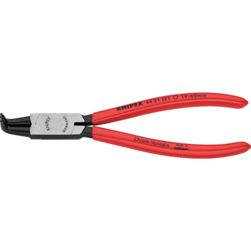 ＫＮＩＰＥＸ　穴用スナップリングプライヤー９０度　１９−６０ｍｍ　4421-J21　1 丁