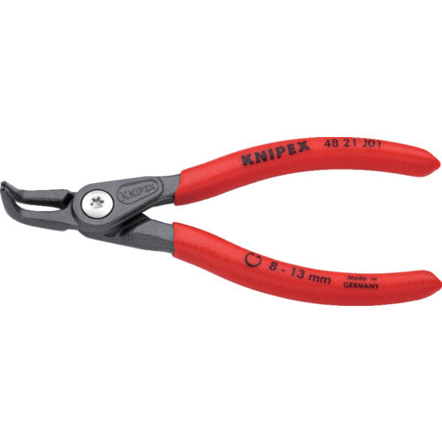 ＫＮＩＰＥＸ　穴用スナップリングプライヤ−９０度８−１３ｍｍ　4821-J01　1 丁