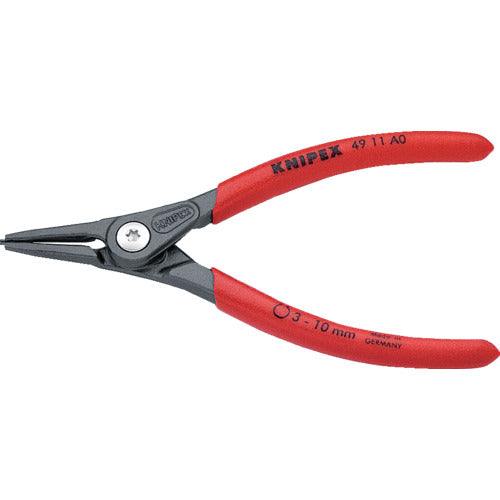 ＫＮＩＰＥＸ　軸用スナップリングプライヤー　３−１０ｍｍ　4911-A0　1 丁