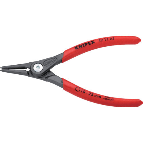 ＫＮＩＰＥＸ　軸用スナップリングプライヤー　１０−２５ｍｍ　4911-A1　1 丁