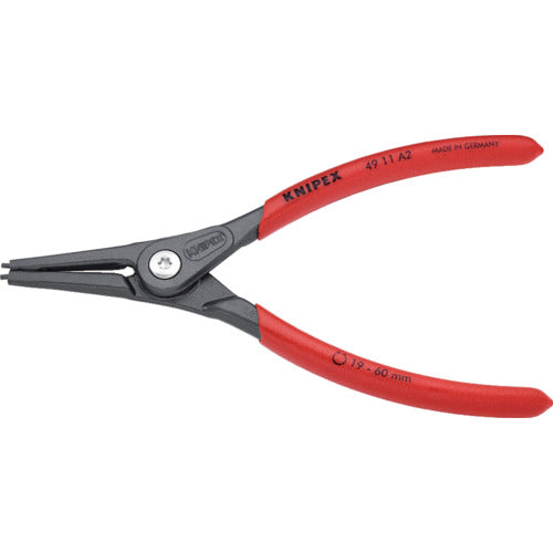 ＫＮＩＰＥＸ　軸用スナップリングプライヤー　１９−６０ｍｍ　4911-A2　1 丁