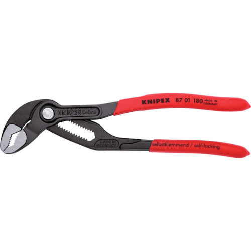 KNIPEX Water Pump Pliers Cobra Soft Plastic Handle 180mm 8701-180 1 piece