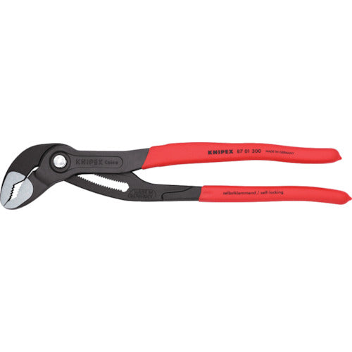 ＫＮＩＰＥＸ　ウォーターポンププライヤー　コブラ　ソフトプラスチックハンドル　３００ｍｍ　8701-300　1 丁