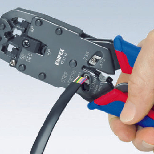 ＫＮＩＰＥＸ　プラグ用圧着ペンチ　２００ｍｍ　9751-12　1 丁