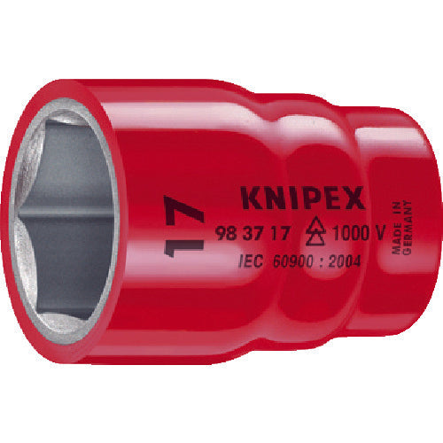 KNIPEX Insulated Socket 3/8 x 17 mm 9837-17 1 piece