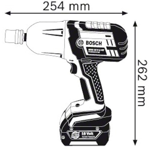 Bosch Rechargeable Impact Wrench (18V) GDS18V-LIHT 1 unit