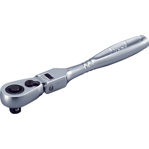 TONE ratchet handle, swivel type, 72 teeth, 6.35mm socket, 122mm overall length, RH2FH, 1 pc