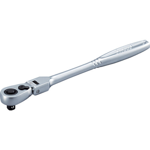TONE ratchet handle, swivel type, 72 teeth, 6.35mm socket, 172mm overall length, RH2FHL, 1 pc