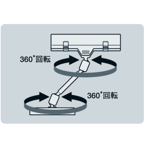 ＴＲＵＳＣＯ　ホルダー式クリップ　ワイドクリップ＋ストレート１００＋強力マグネッ　TC-C6KMG-100　1 個