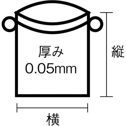 ＴＲＵＳＣＯ　業務用ひも付きポリ袋０．０５Ｘ３０Ｌ　１０枚入　HP-0030　1 袋