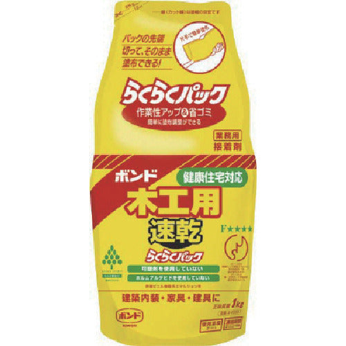 コニシ　木工用速乾らくらくパック　１ｋｇ　40301　1 個