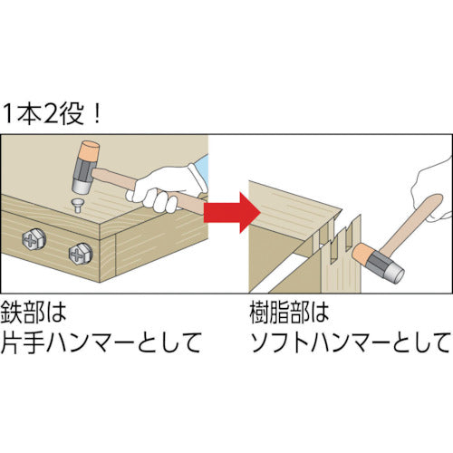 ＯＨ　コンビハンマー（鉄／樹脂）＃２　CH-20　1 本