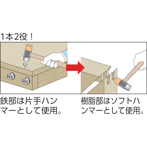 ＯＨ　コンビハンマー（鉄／樹脂）＃２　CH-20　1 本