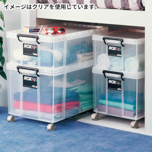 ＴＥＮＭＡ　フタ式収納ケース　ロックス　４４０Ｌ　クリア　３００×４４０×３２０　110001167　1 個