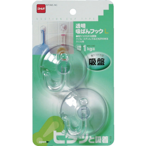 Nitto Transparent Suction Hook L H159 1 PK