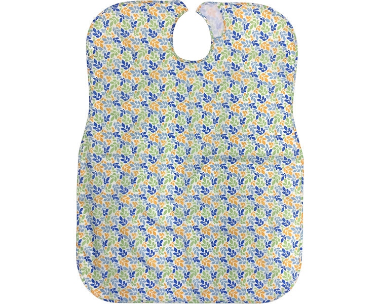 Adult dining apron / 070-560027-00 Leaf pattern blue 1 piece
