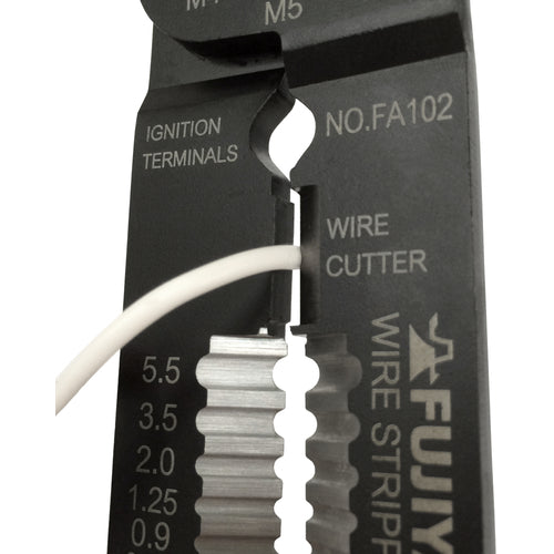 Fujiya All-Purpose Electrician's Pliers 220mm for Bare Terminals FA102 1 Piece